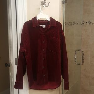 Men's True Grit velvet buttondown